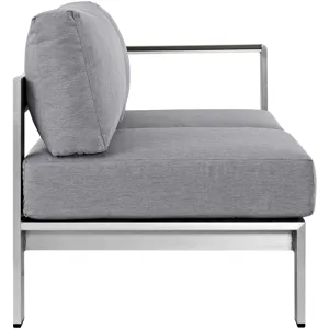 Shore Right-Arm Corner Sectional Outdoor Patio Aluminum Loveseat