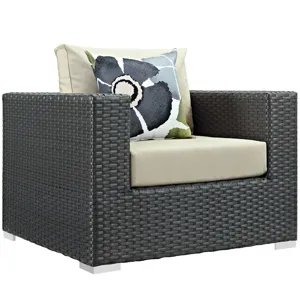 Sojourn 3 Piece Outdoor Patio Sunbrella Sectional Set