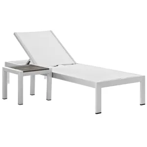Shore 2 Piece Outdoor Patio Aluminum Set