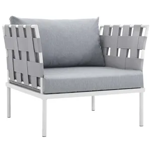 Harmony 3 Piece Outdoor Patio Aluminum Sectional Sofa Set