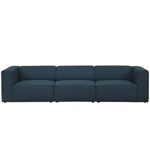 Mingle 3 Piece Upholstered Fabric Sectional Sofa Set