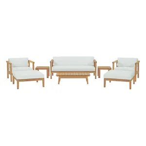 Bayport 8 Piece Outdoor Patio Teak Set