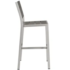 Shore 3 Piece Outdoor Patio Aluminum Outdoor Pub Set