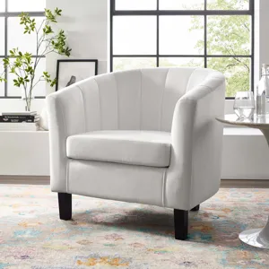 Prospect Channel Tufted Performance Velvet Armchair