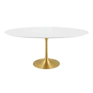 Lippa 78" Oval Wood Dining Table