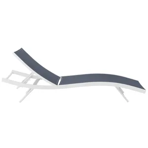 Glimpse Outdoor Patio Mesh Chaise Lounge Chair