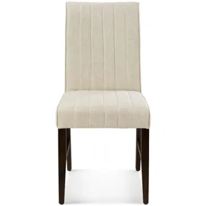 Motivate Channel Tufted Upholstered Fabric Dining Chair Set of 2