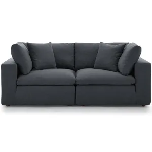 Commix Down Filled Overstuffed 2 Piece Sectional Sofa Set
