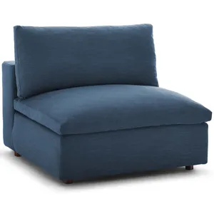 Commix Down Filled Overstuffed 4 Piece Sectional Sofa Set - Azure