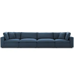 Commix Down Filled Overstuffed 4 Piece Sectional Sofa Set