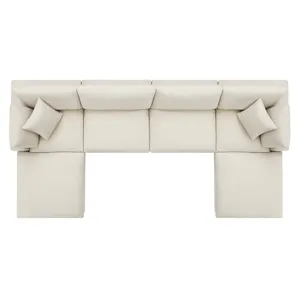 Commix Down Filled Overstuffed 6-Piece Sectional Sofa