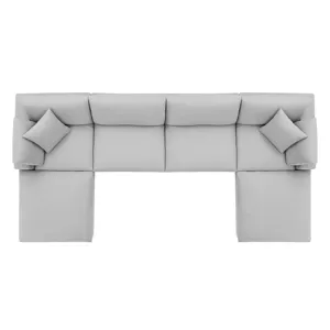 Commix Down Filled Overstuffed 6-Piece Sectional Sofa