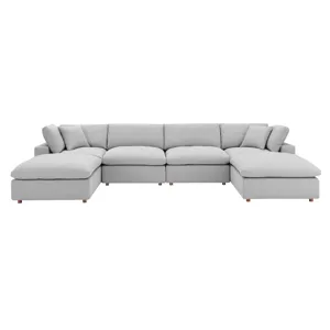 Commix Down Filled Overstuffed 6-Piece Sectional Sofa