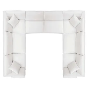 Commix Down Filled Overstuffed 8-Piece Sectional Sofa