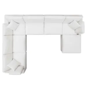 Commix Down Filled Overstuffed 7-Piece Sectional Sofa