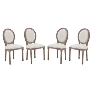 Emanate Dining Side Chair Upholstered Fabric Set of 4