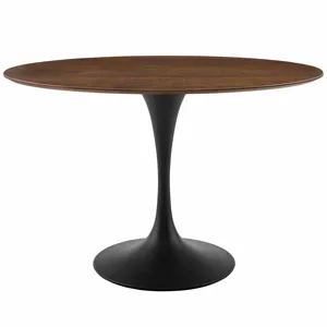 Lippa 48" Oval Walnut Dining Table