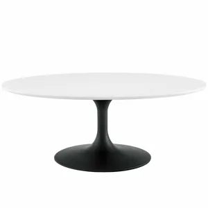 Lippa 42" Oval-Shaped Wood Coffee Table