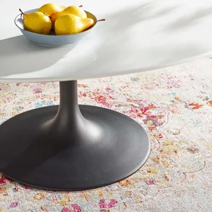 Lippa 42" Oval-Shaped Wood Coffee Table
