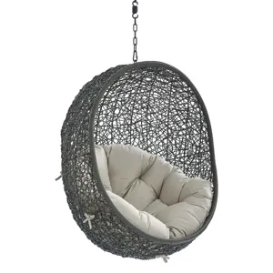 Hide Sunbrella Fabric Swing Outdoor Patio Lounge Chair Without Stand