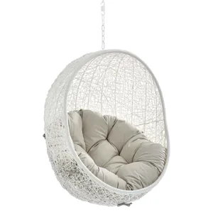 Hide Sunbrella Fabric Swing Outdoor Patio Lounge Chair Without Stand
