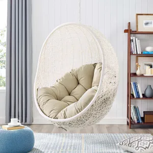 Hide Sunbrella Fabric Swing Outdoor Patio Lounge Chair Without Stand