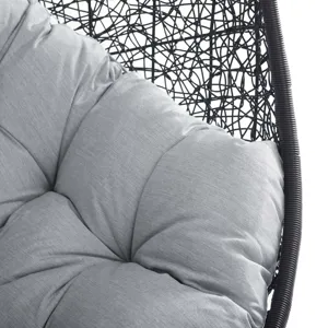 Encase Sunbrella Fabric Swing Outdoor Patio Lounge Chair Without Stand