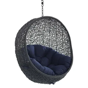 Encase Sunbrella Fabric Swing Outdoor Patio Lounge Chair Without Stand