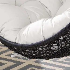 Encase Sunbrella Fabric Swing Outdoor Patio Lounge Chair Without Stand