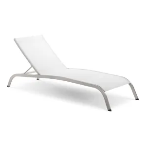 Savannah Mesh Chaise Outdoor Patio Aluminum Lounge Chair