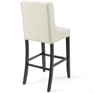 Baronet Tufted Button Upholstered Fabric Bar Stool