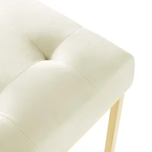 Privy Gold Stainless Steel Performance Velvet Dining Chair