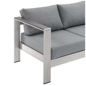 Shore Outdoor Patio Aluminum Sofa