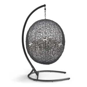 Encase Sunbrella Swing Outdoor Patio Lounge Chair