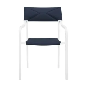 Raleigh Outdoor Patio Aluminum Armchair Set of 2