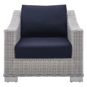 Conway Sunbrella Outdoor Patio Wicker Rattan Armchair