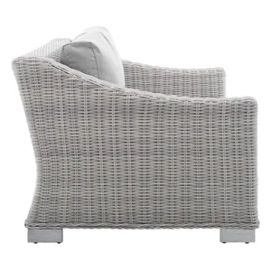 Conway Sunbrella Outdoor Patio Wicker Rattan Loveseat