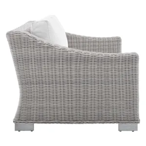 Conway Sunbrella Outdoor Patio Wicker Rattan Loveseat
