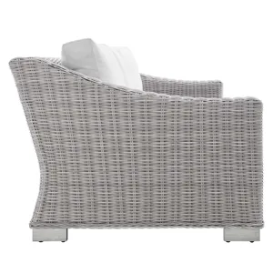 Conway Sunbrella Outdoor Patio Wicker Rattan Sofa