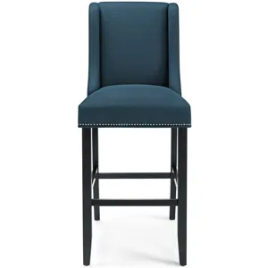 Baron Bar Stool Upholstered Fabric Set of 2