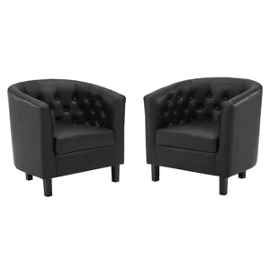 Prospect Upholstered Vinyl Armchair Set of 2