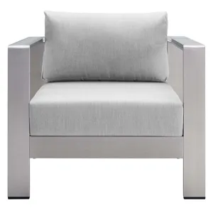 Shore Sunbrella Fabric Aluminum Outdoor Patio Armchair