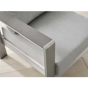 Shore Sunbrella Fabric Aluminum Outdoor Patio Armchair