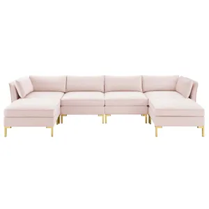 Ardent 6-Piece Performance Velvet Sectional Sofa