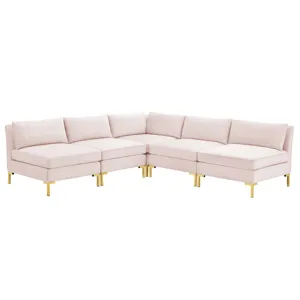 Ardent 5-Piece Performance Velvet Sectional Sofa