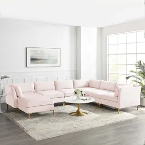 Ardent 7-Piece Performance Velvet Sectional Sofa