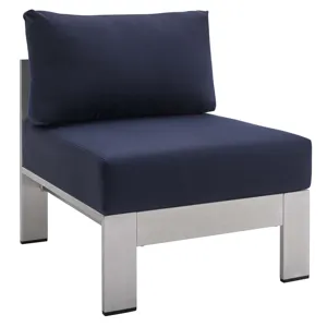 Shore Sunbrella Fabric Outdoor Patio Aluminum 3 Piece Set