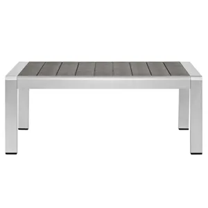 Shore Sunbrella Fabric Outdoor Patio Aluminum 7 Piece Set