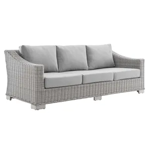 Conway Sunbrella Outdoor Patio Wicker Rattan 4-Piece Furniture Set