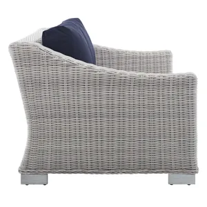 Conway Sunbrella Outdoor Patio Wicker Rattan 4-Piece Furniture Set